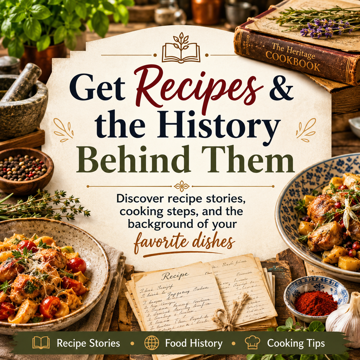 Get Recipes and the History and back around of the rescipes stores