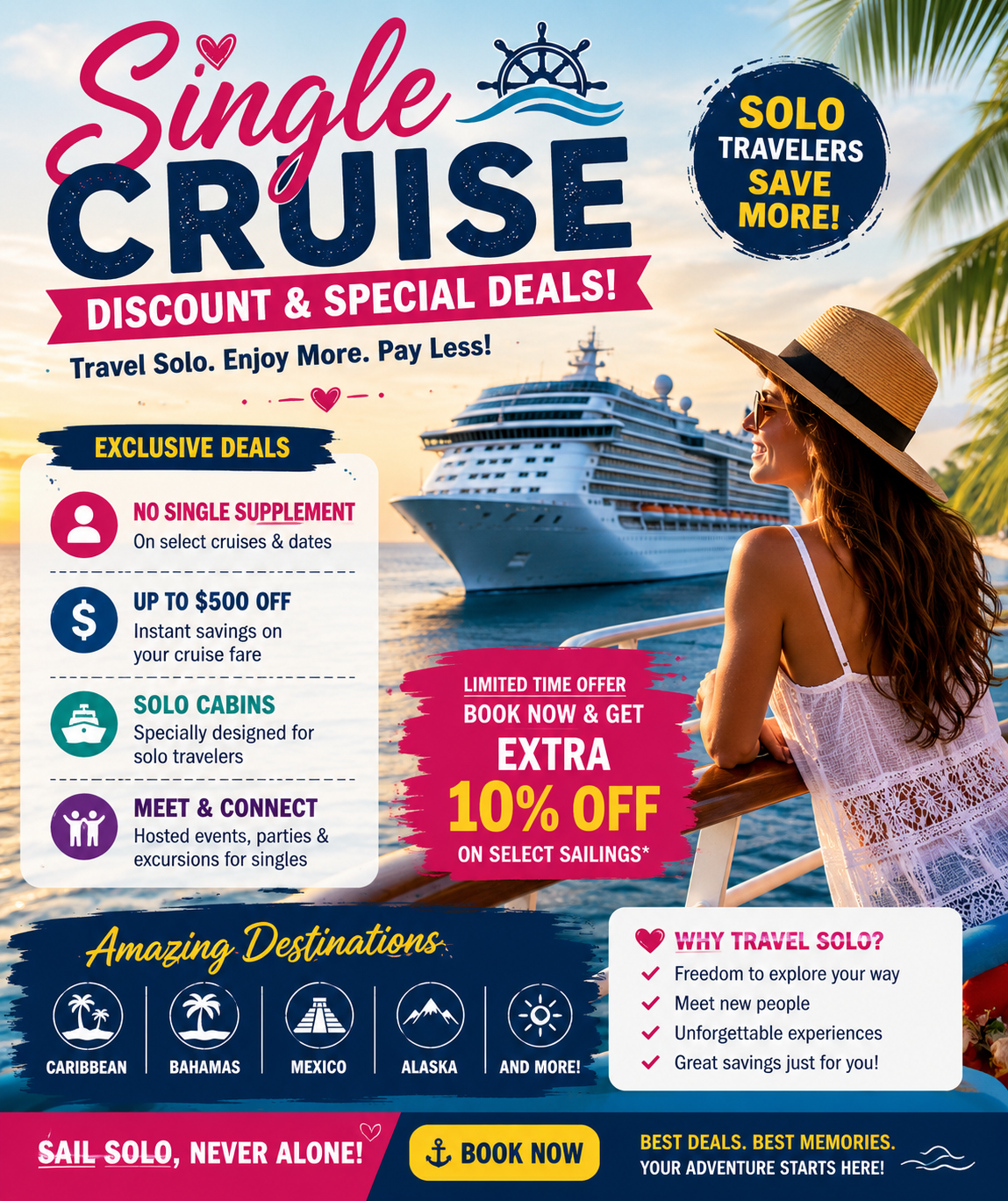 Cruise Discount and Deals for Singles | Vacation Trip Guides
